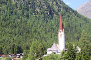 Church "Pfarrkirche" St. Sigmund, Sellraintal, Tyrol, Austria