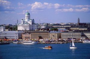 AWDFTD Finland, Helsinki, Waterfront view showing St Nicholas Cathedral