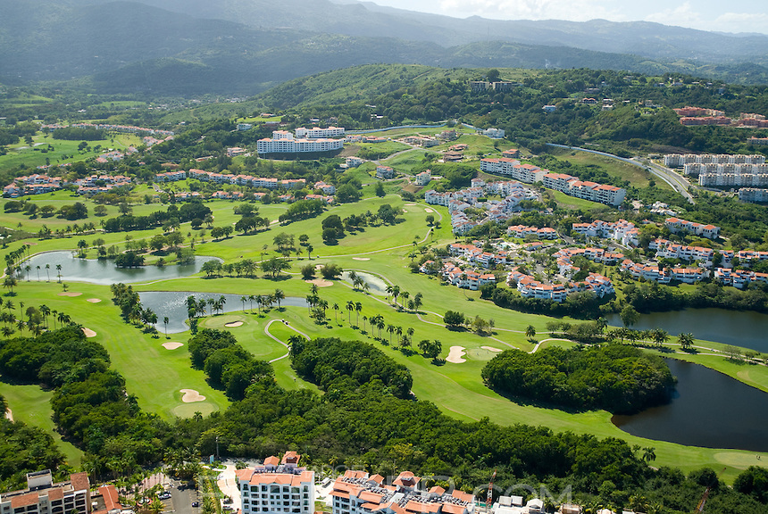 Aerial views of Rio Mar golf resort
